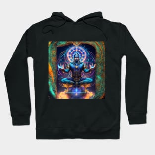 Mystical Buddah in an Ancient Portal - Ai Art Hoodie